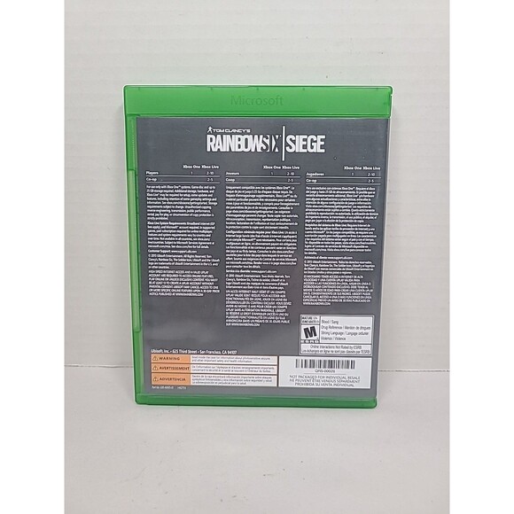 Tom Clancy's Rainbow Six Siege - Microsoft Xbox One Disc And Case - Picture 2 of 4